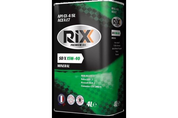 RIXX SD X SAE 15W-40 API CI-4/SL ACEA E7