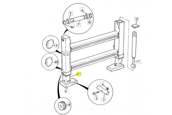 Кожух аутриггера 125/00193