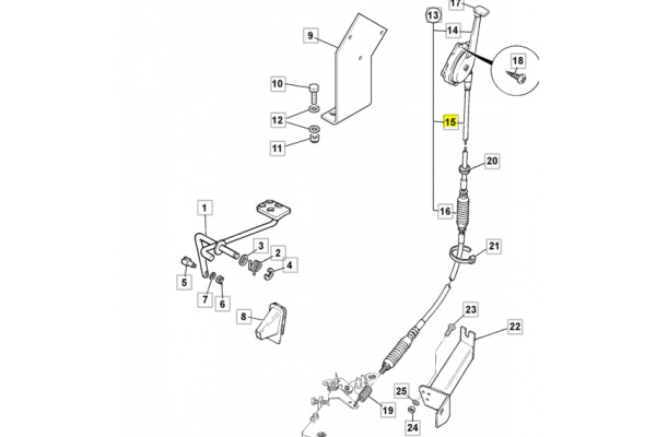 Трос газа (без ручки) 910/48801