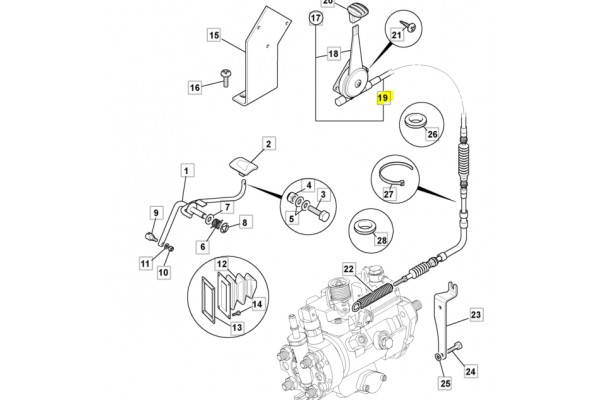 Трос газа 910/60216 CVA
