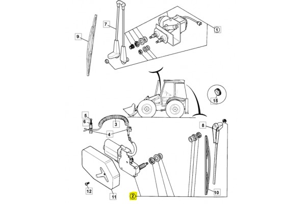 Мотор стеклоочистителя задний 714/40293