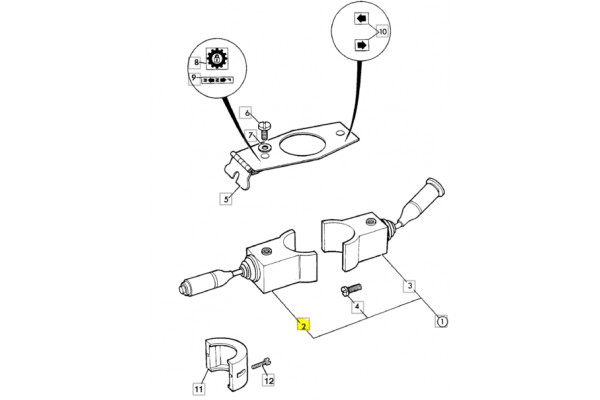 Переключатель поворотов 701/21201 OEM