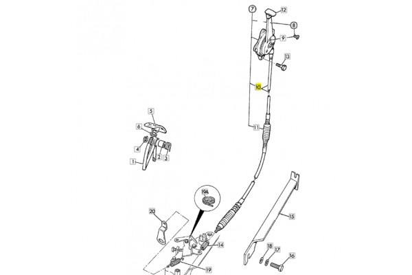 Трос газа 910/34901