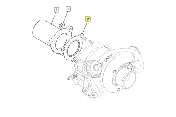 Прокладка турбины мет. 813/10258