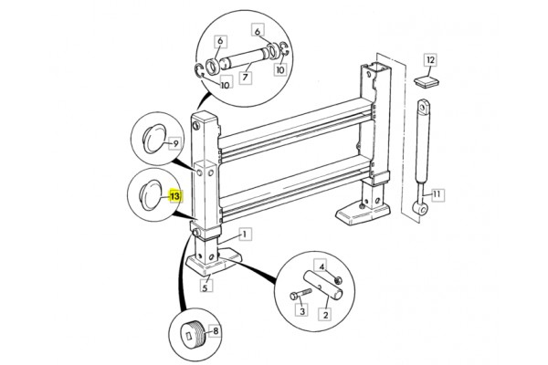 Шайба стабилизатора нижняя пласт. 123/06014
