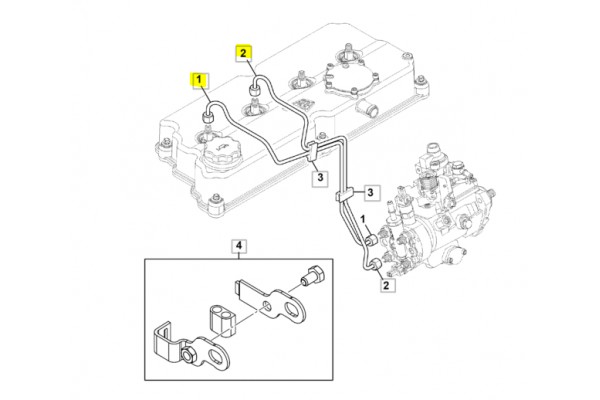 К-кт топливных трубок ( 320/06551) 320/06800