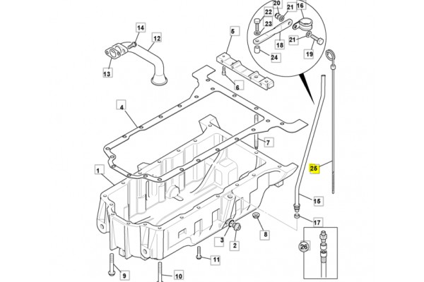 Щуп масляный 331/37373