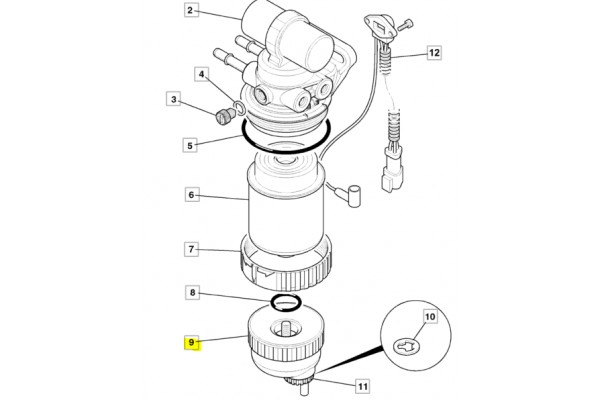 Стакан топливного фильтра 32/925708