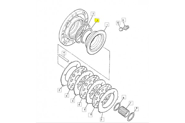 Кольцо уплотнительное поршня 813/50026