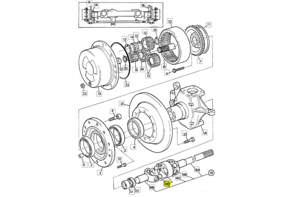 Крестовина 30х82мм 914/80207